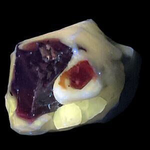 Milk Glass Amethyst InfusedArt Glass Cullet Glow Manganese Slag Glass #4GL145